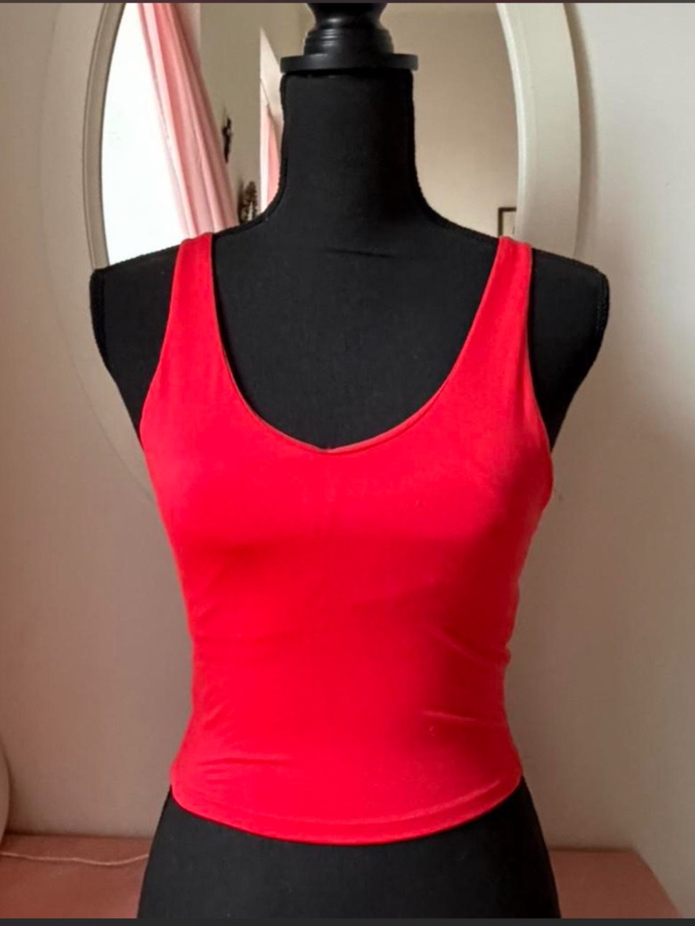 all in motion Red Scoop Neck Tank Top